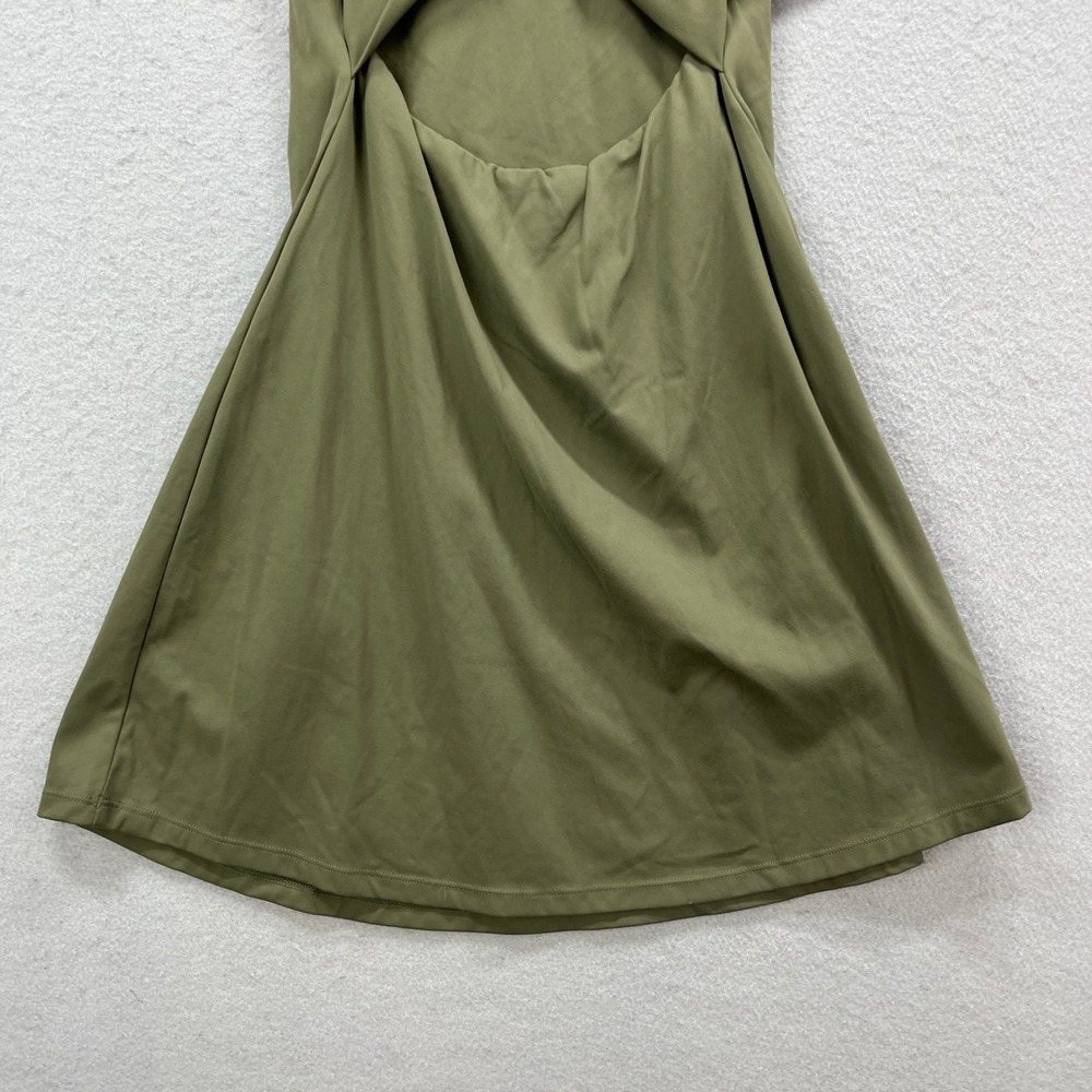 Halara Athletic Dress Womens S Olive Green Cloudful Stretch A-Line Tennis Mini - Picture 6 of 12